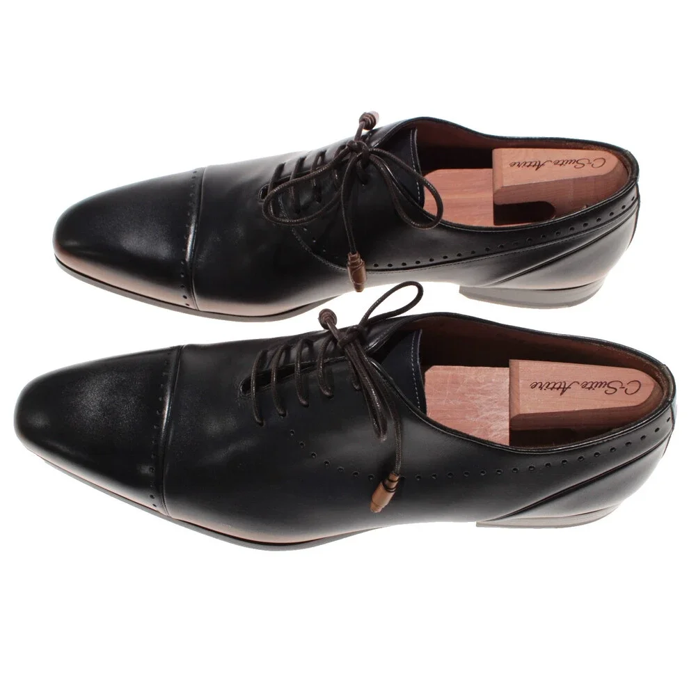 Mezlan NWD Icaro Lace Up Oxford Dress Shoes Size 11.5 US in Blue & Tan Leather